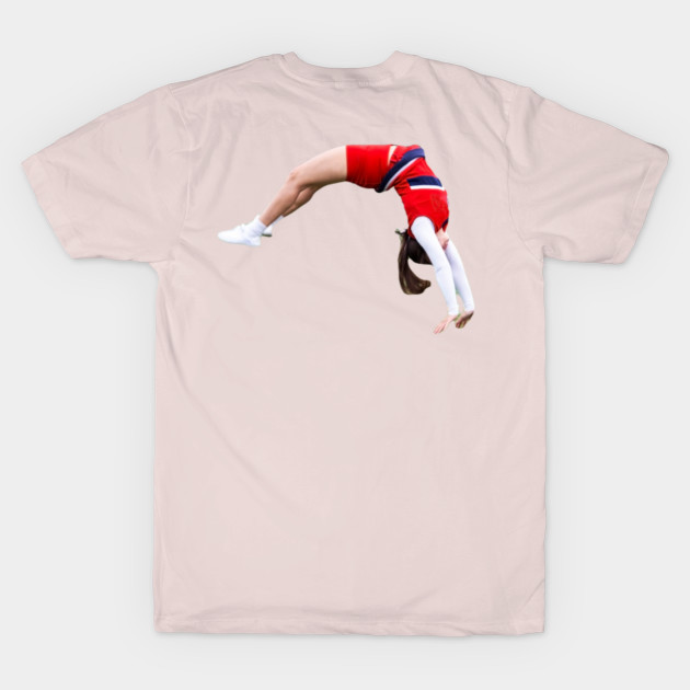 Cheerleader upside down performing flips Cheerleader TShirt